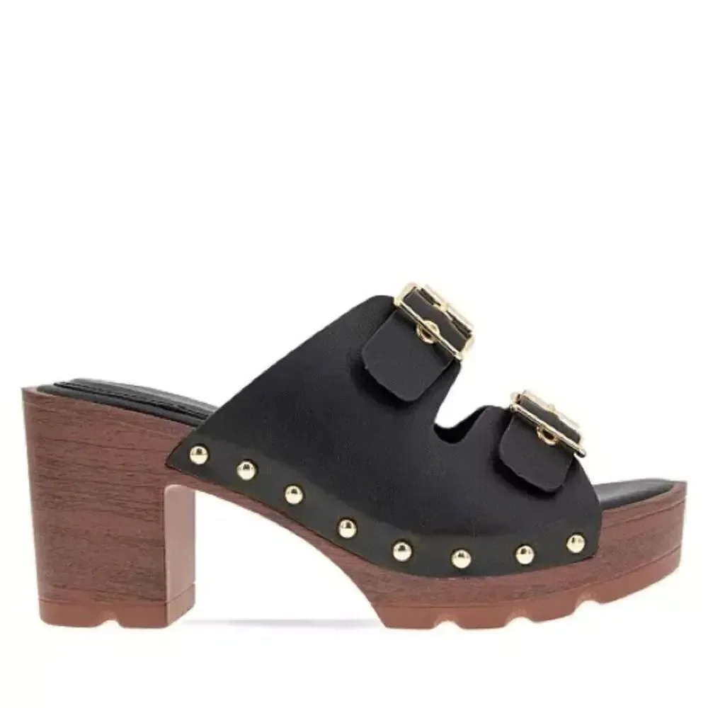 BCBGeneration Women’s Yolanda Peep Toe Clogs in the Size 9